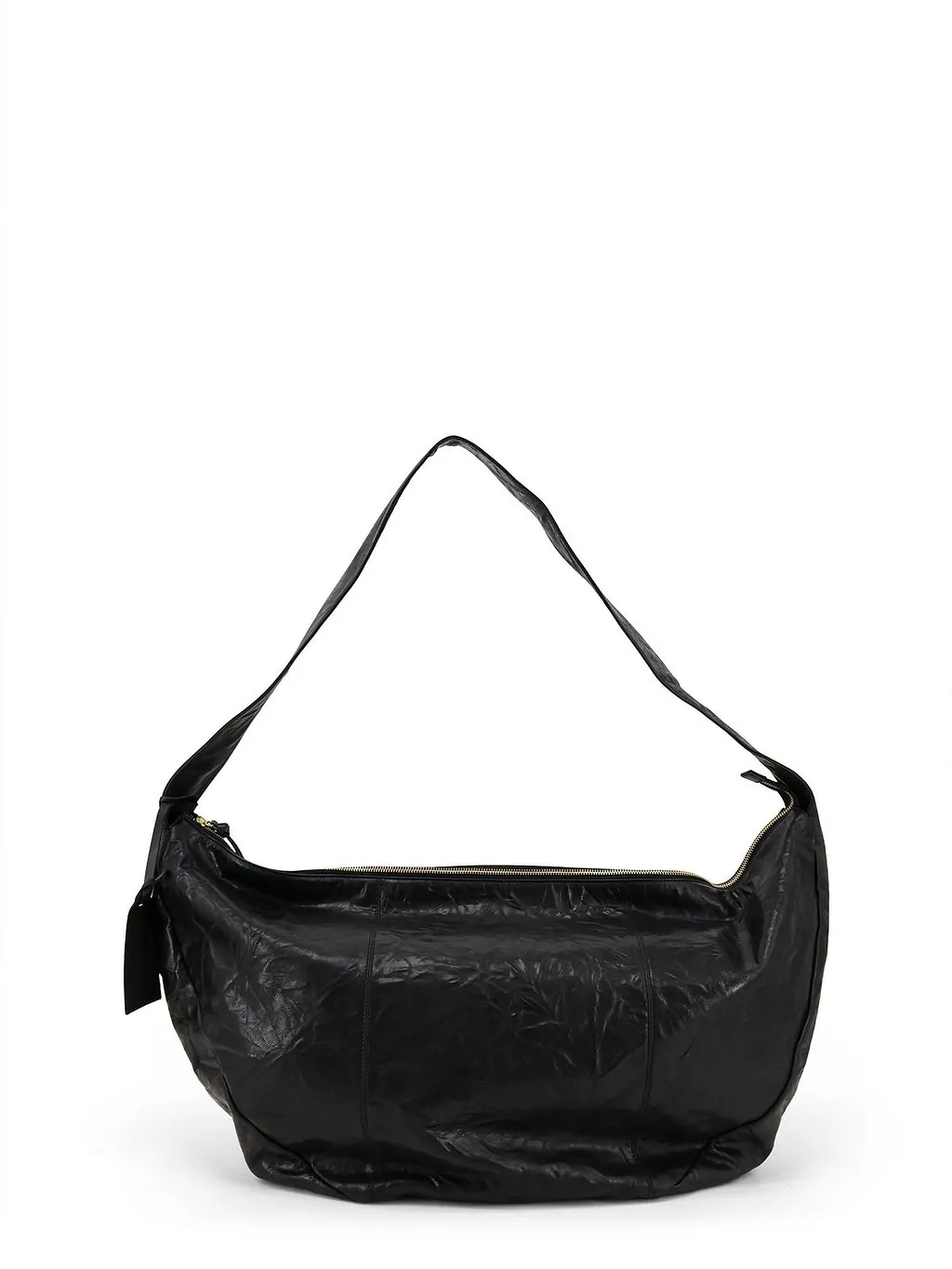Crinkled Zip Shoulder Bag
