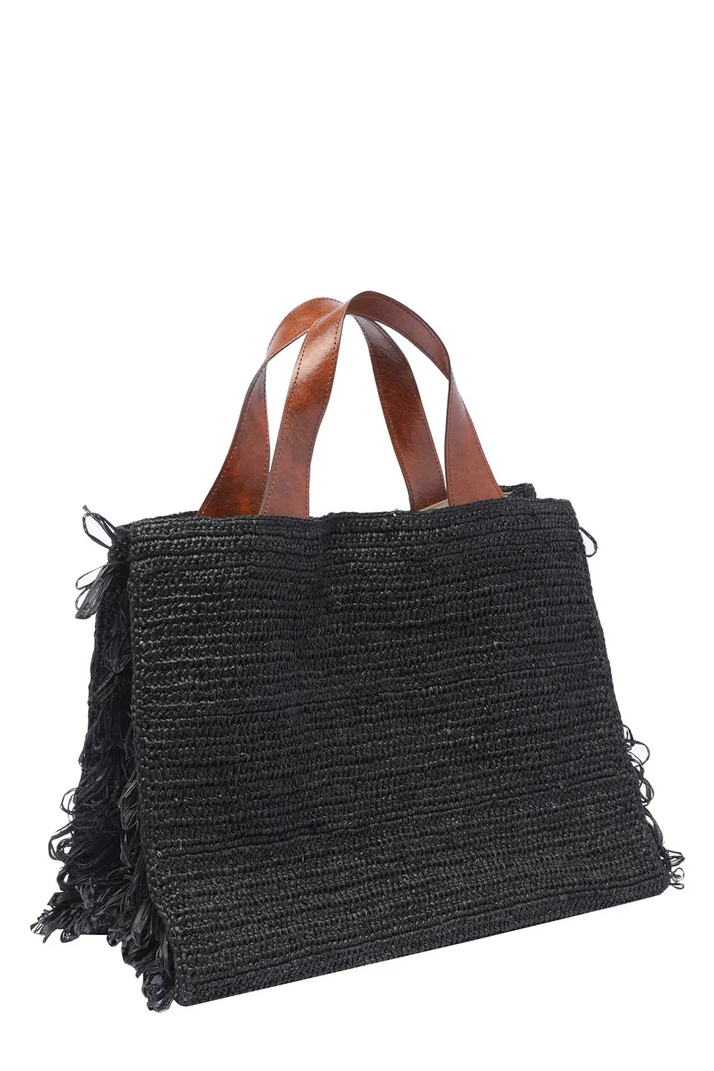 Onja Woven Fringed Tote Bag