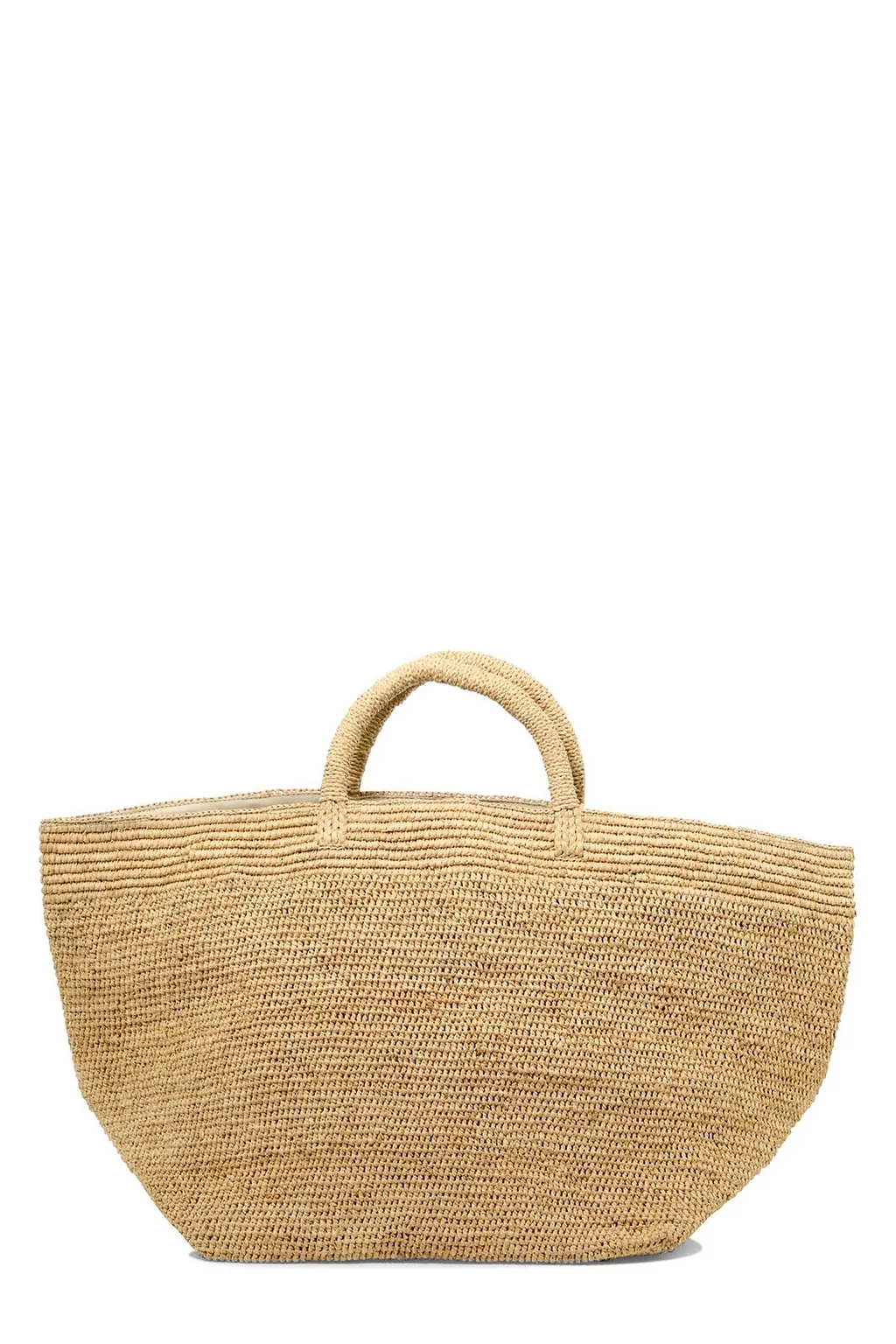 Ibeliv Vanilla Woven Top Handle Bag