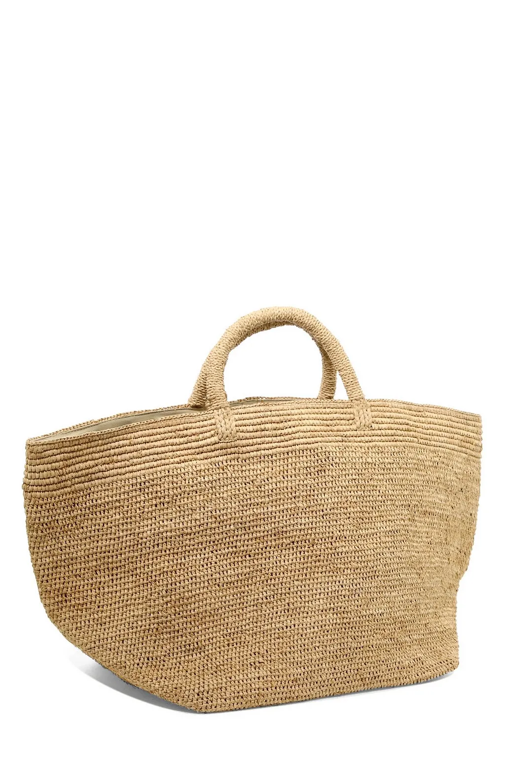 Ibeliv Vanilla Woven Top Handle Bag
