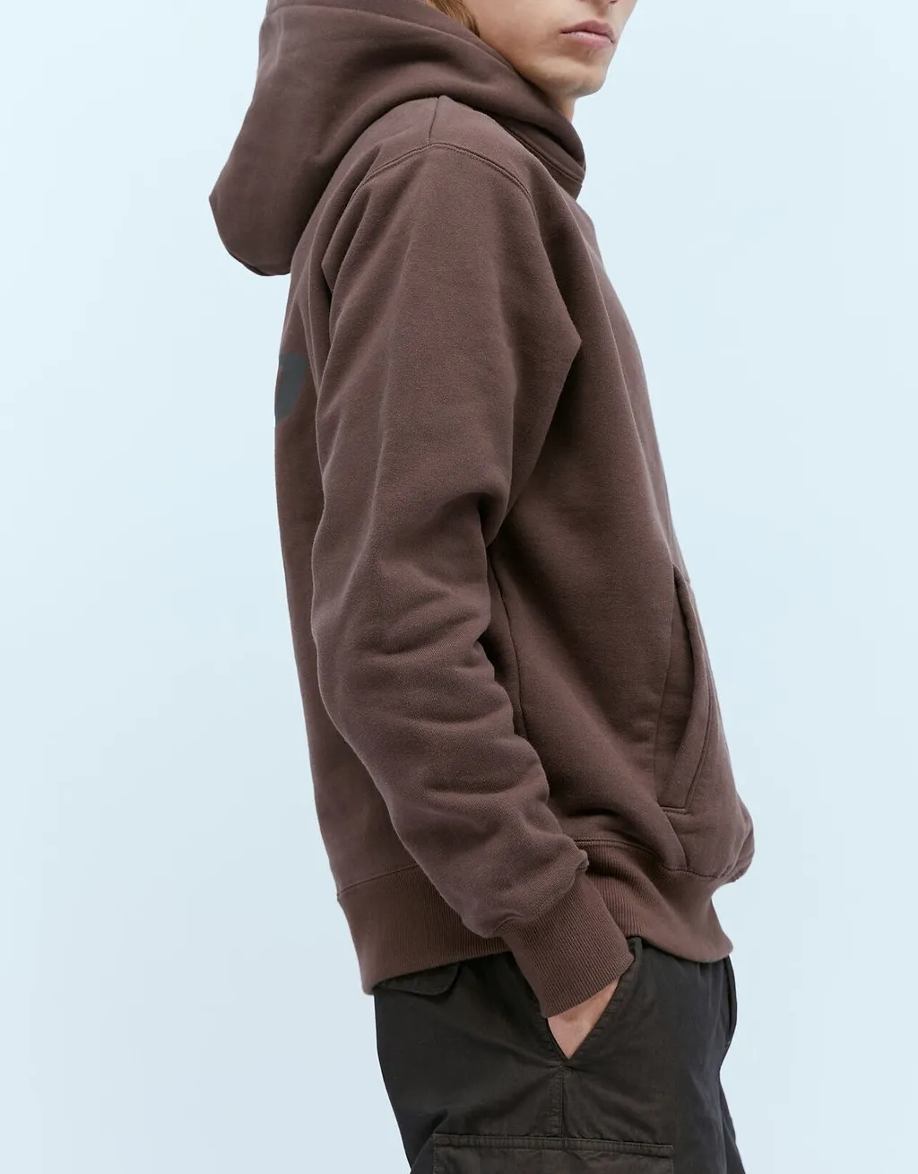 Ice & Techno Logo Print Hooded Pullover