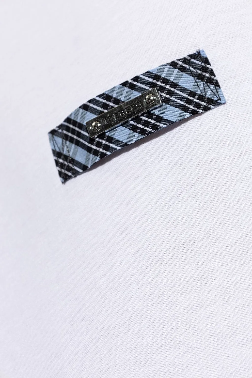 Iceberg Checked Logo Patch T-Shirt