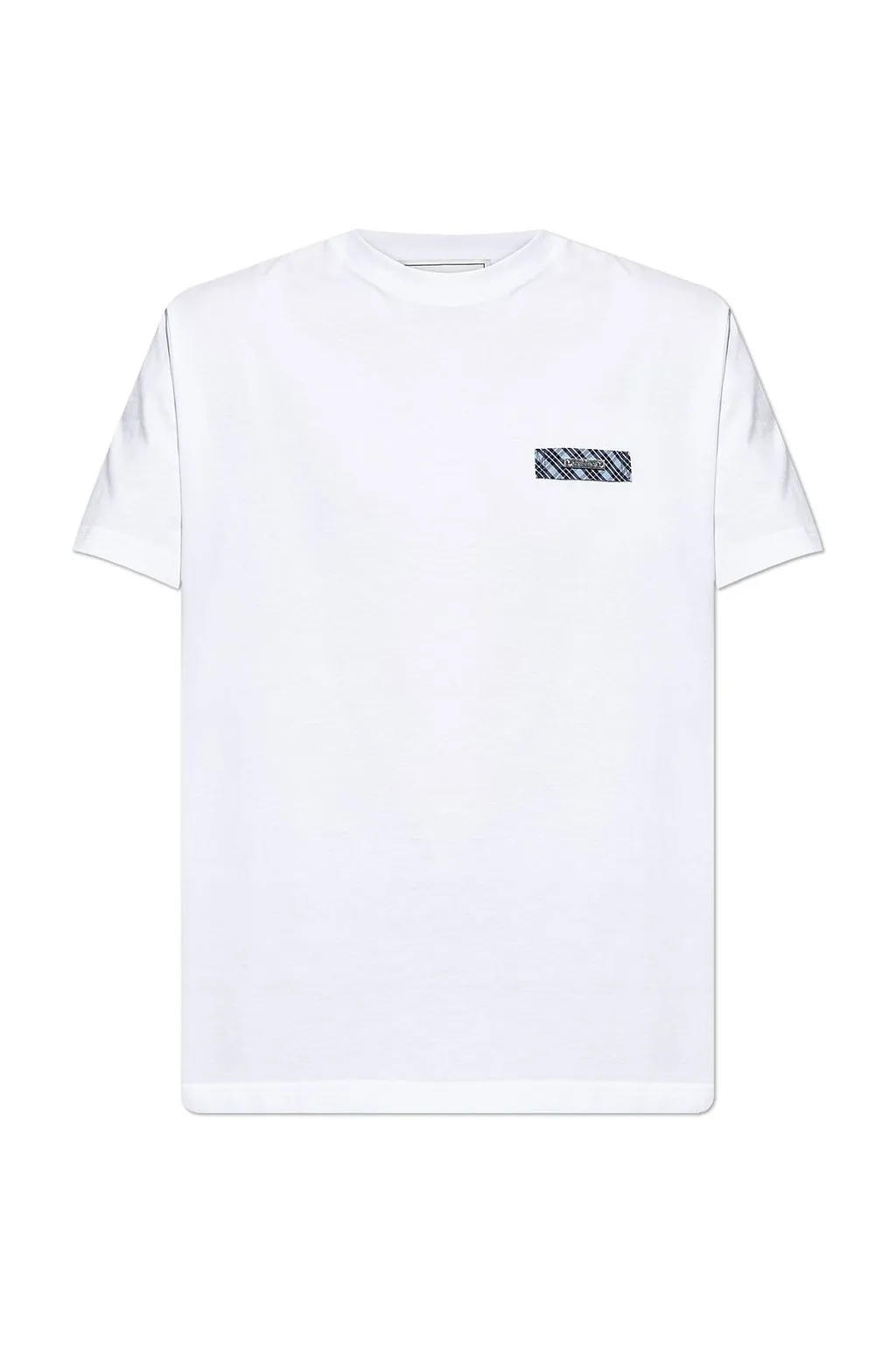 Iceberg Checked Logo Patch T-Shirt