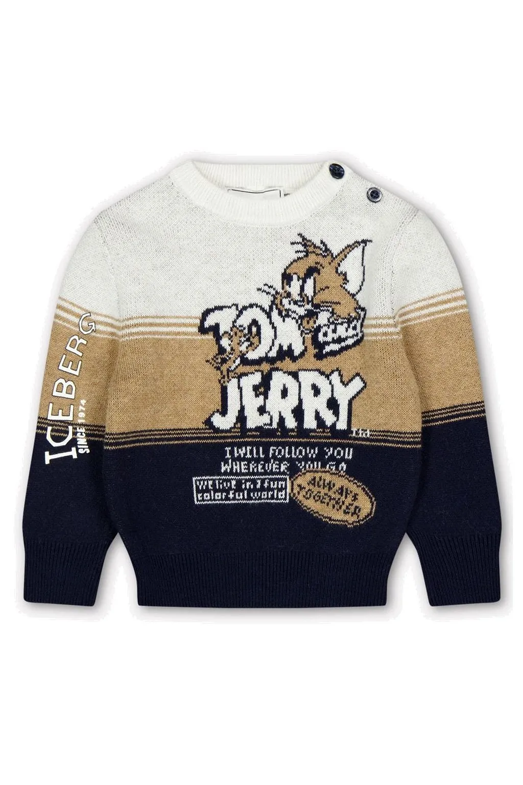 Iceberg Kids Crewneck Logo Detail Jumper