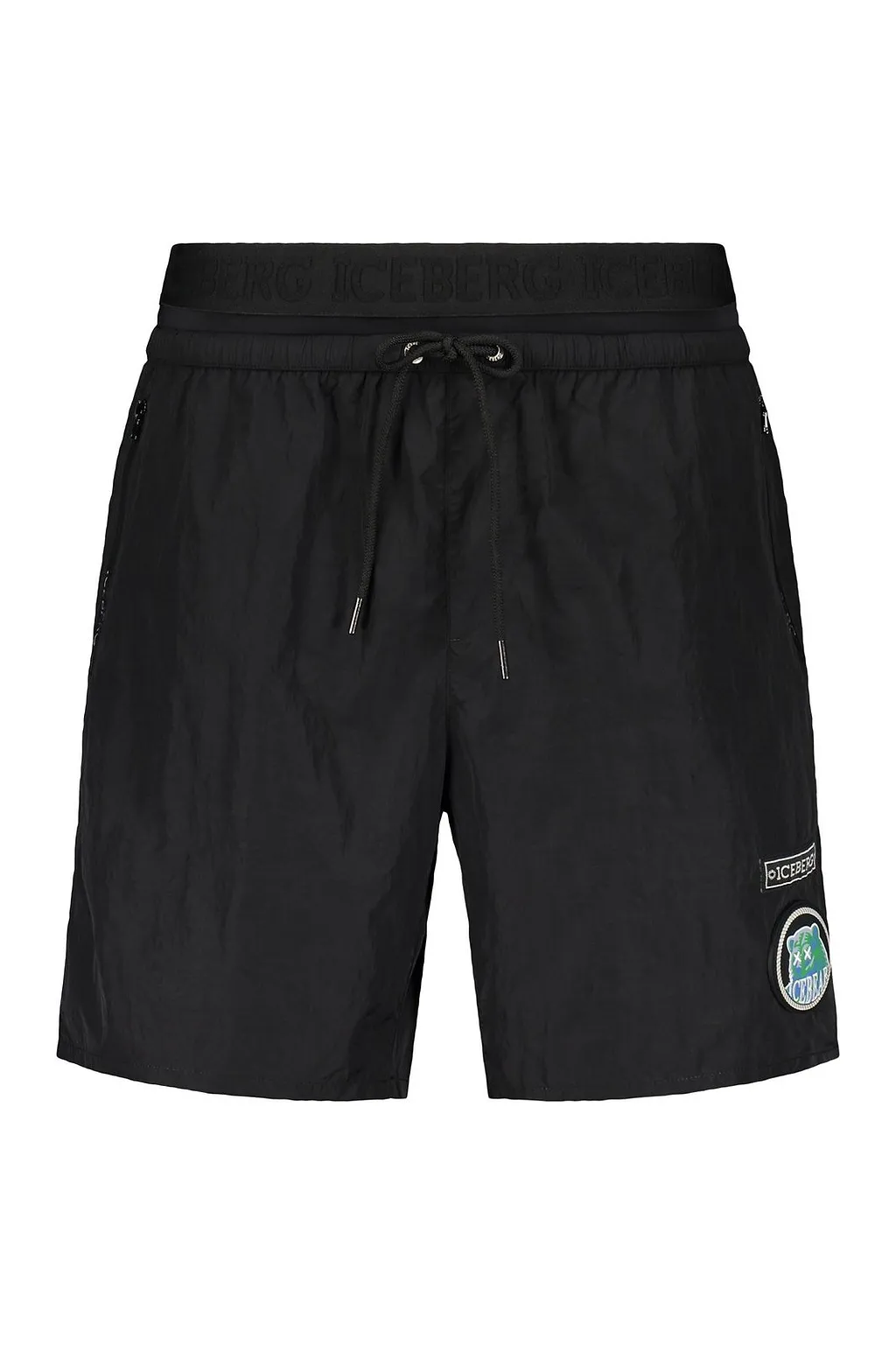 Iceberg Logo Patch Swim Shorts