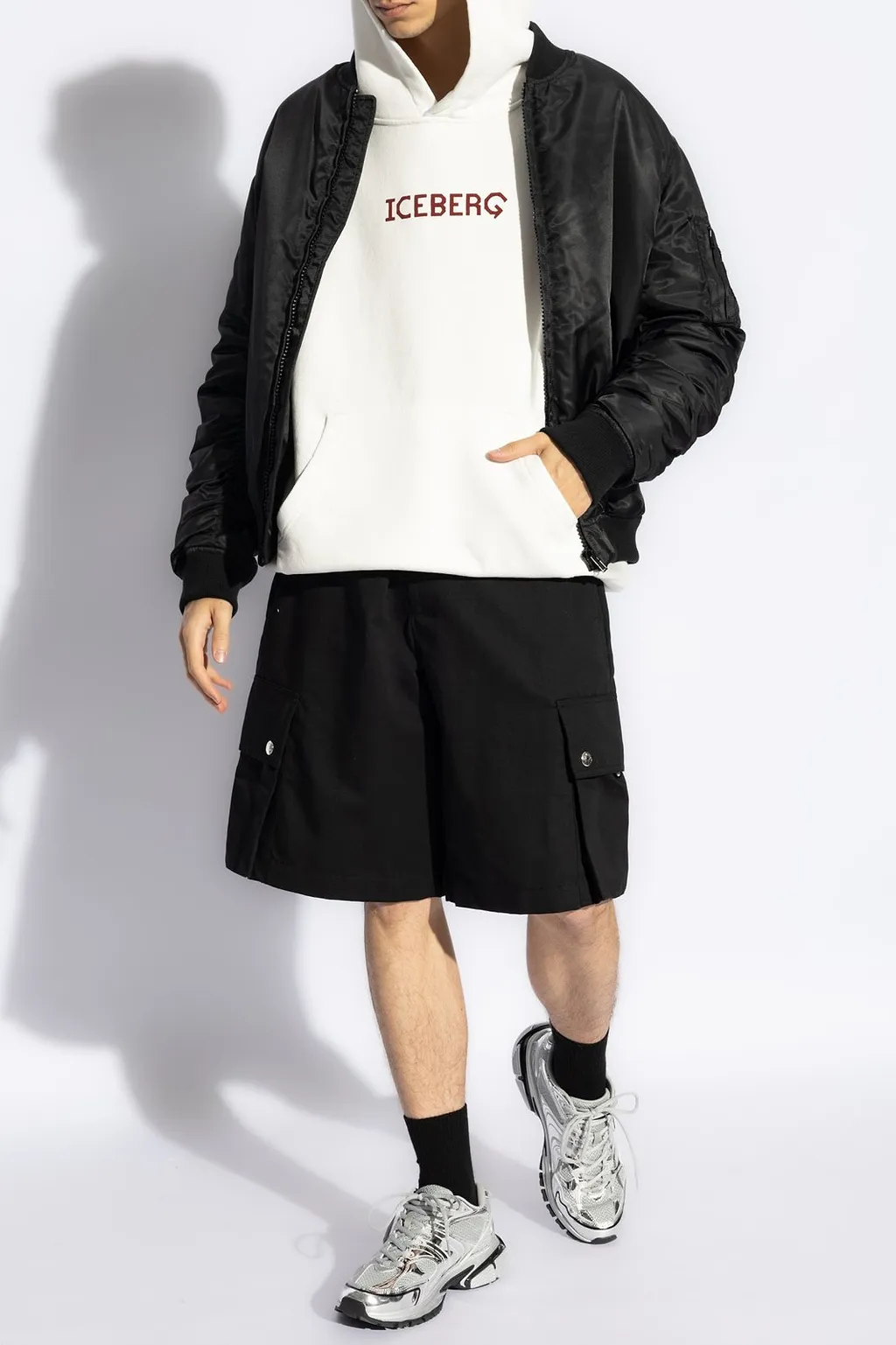 Iceberg Logo Printed Hoodie