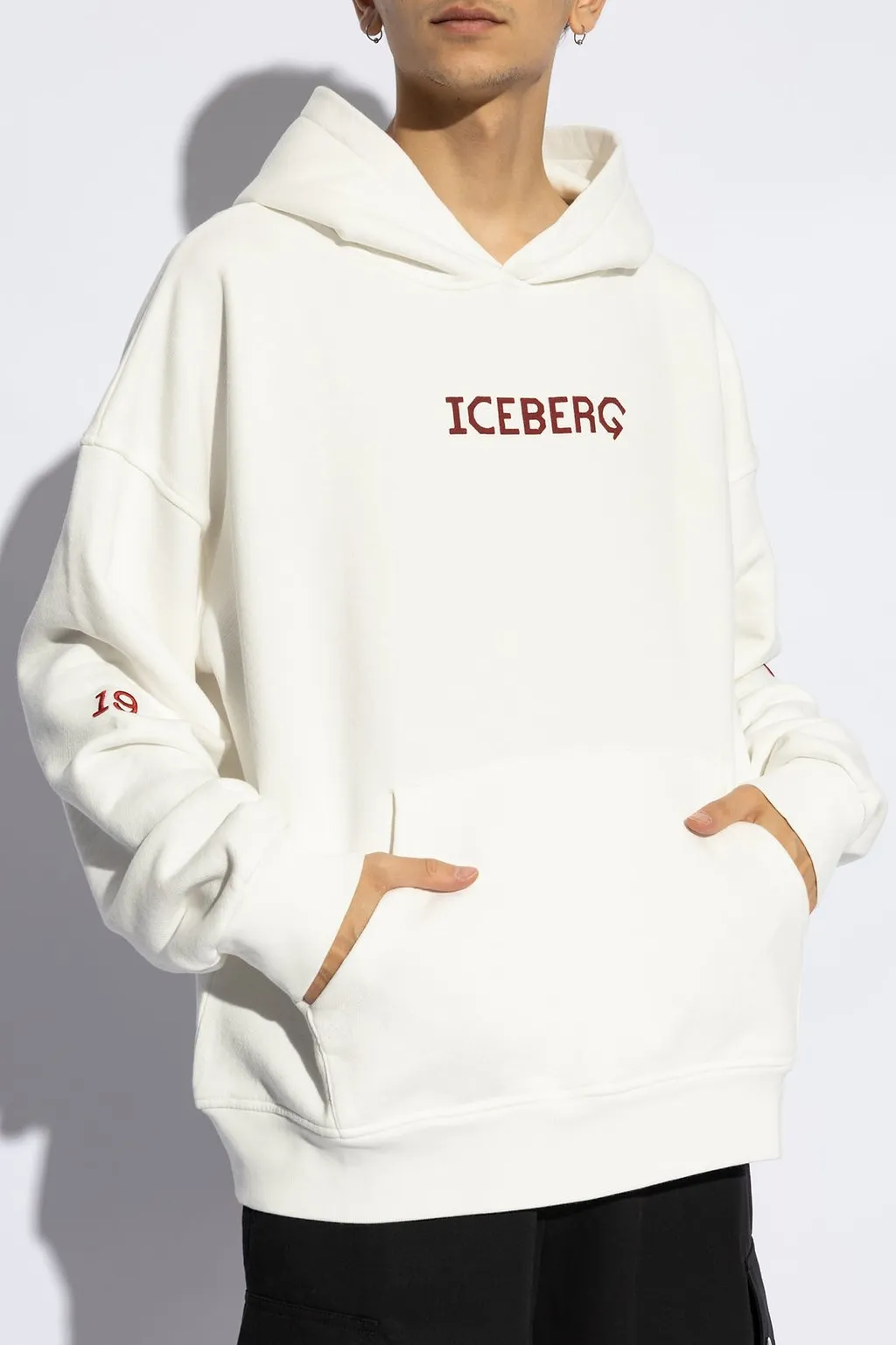 Iceberg Logo Printed Hoodie