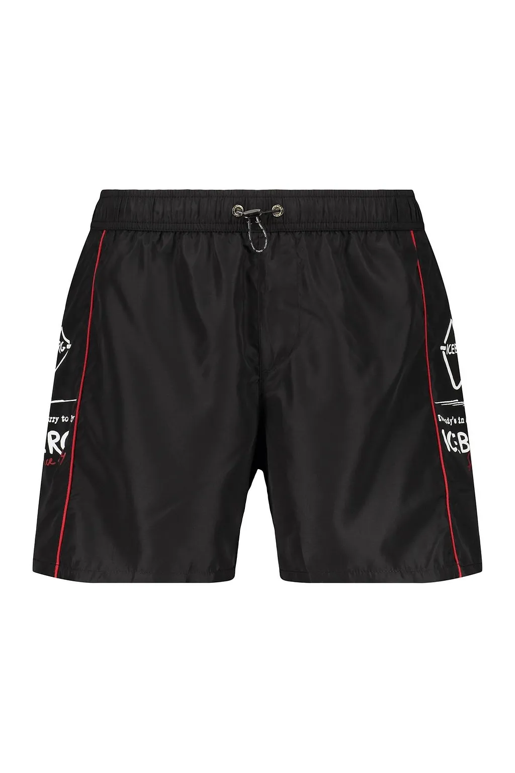 Iceberg Logo Trim Swim Shorts