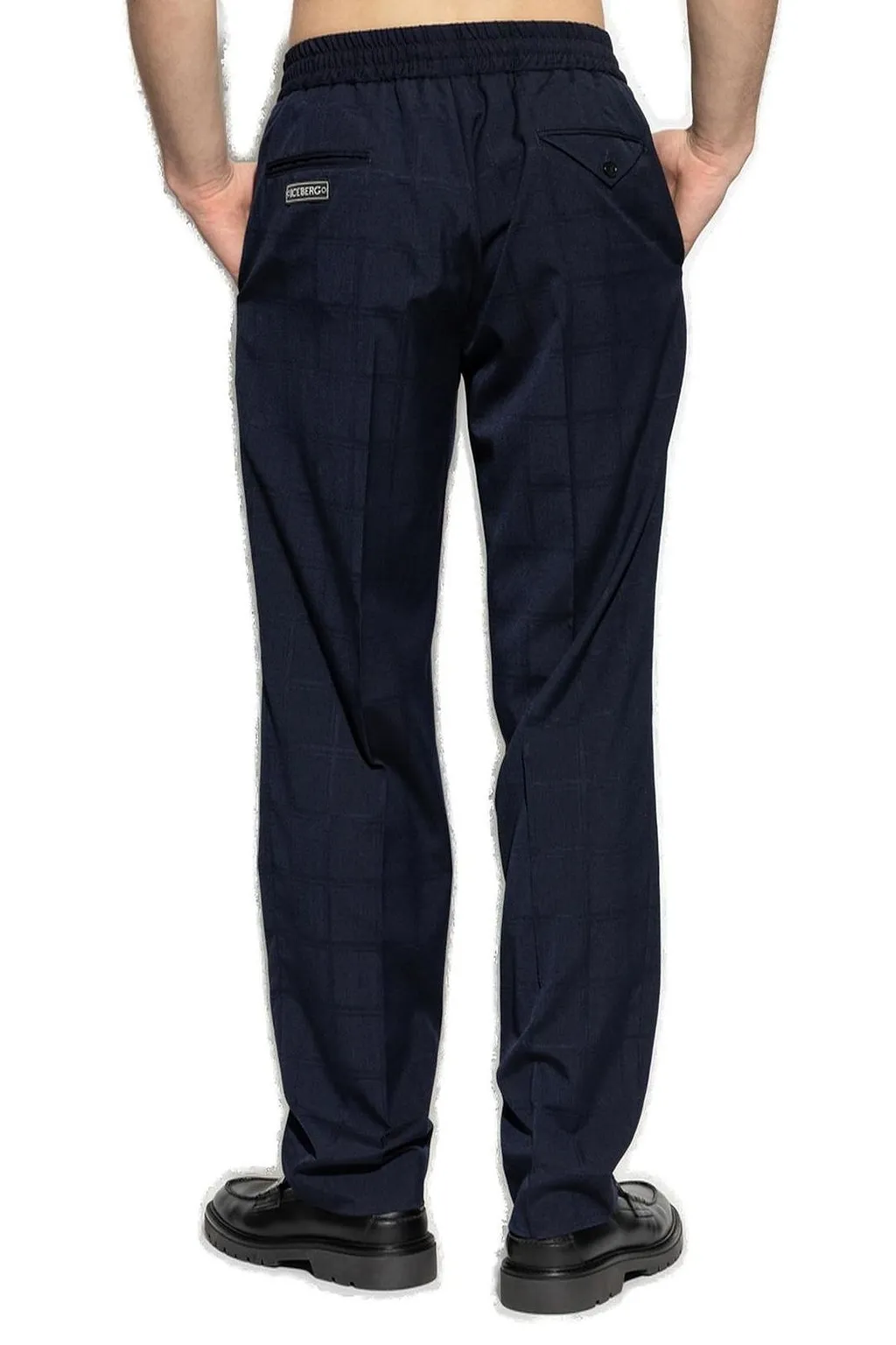 Iceberg Plaid Patterned Pleated Trousers
