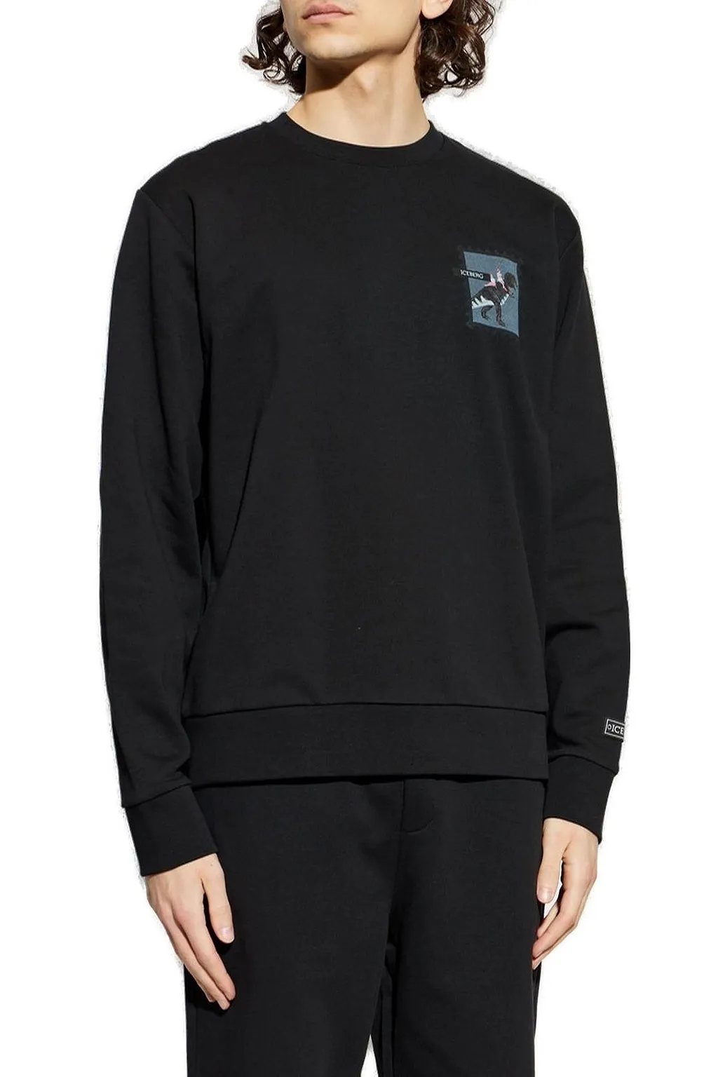 Iceberg Long Sleeve Print Sweatshirt