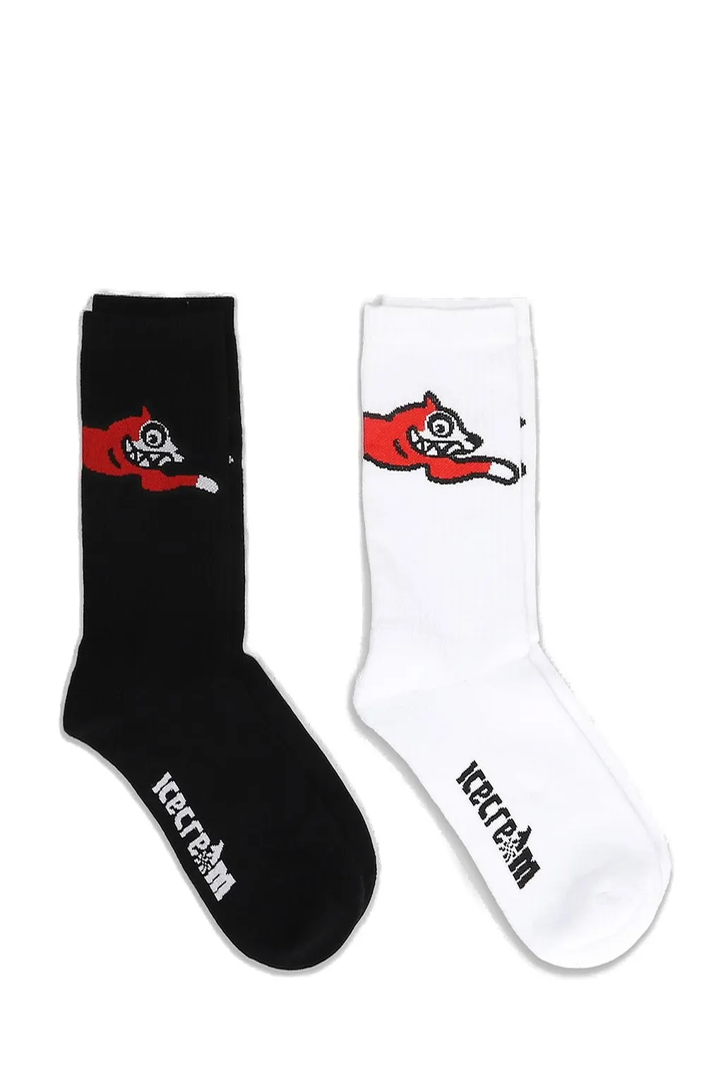 Icecream Logo Intarsia Socks