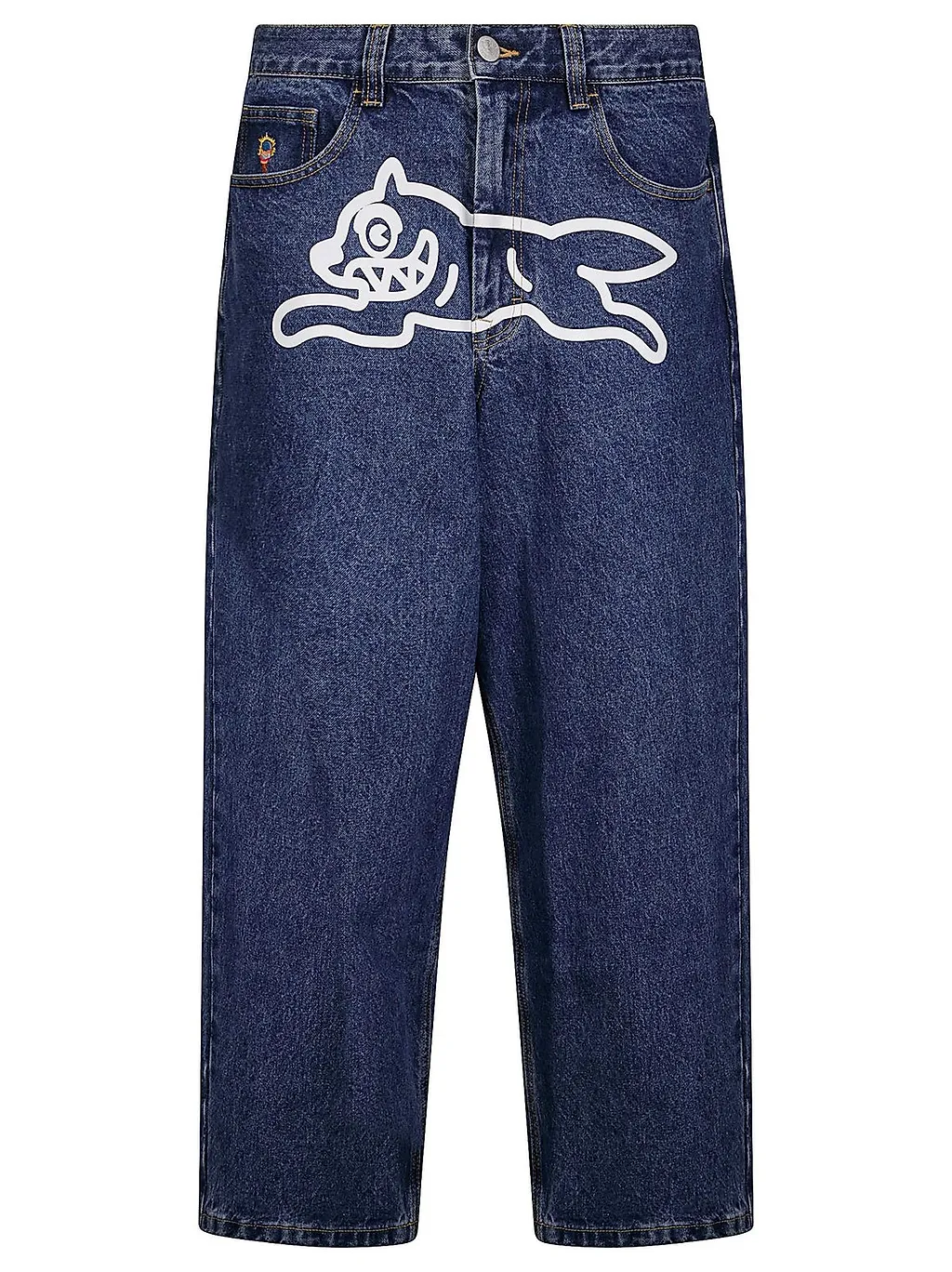 Icecream Logo Patch Running Dog Jeans