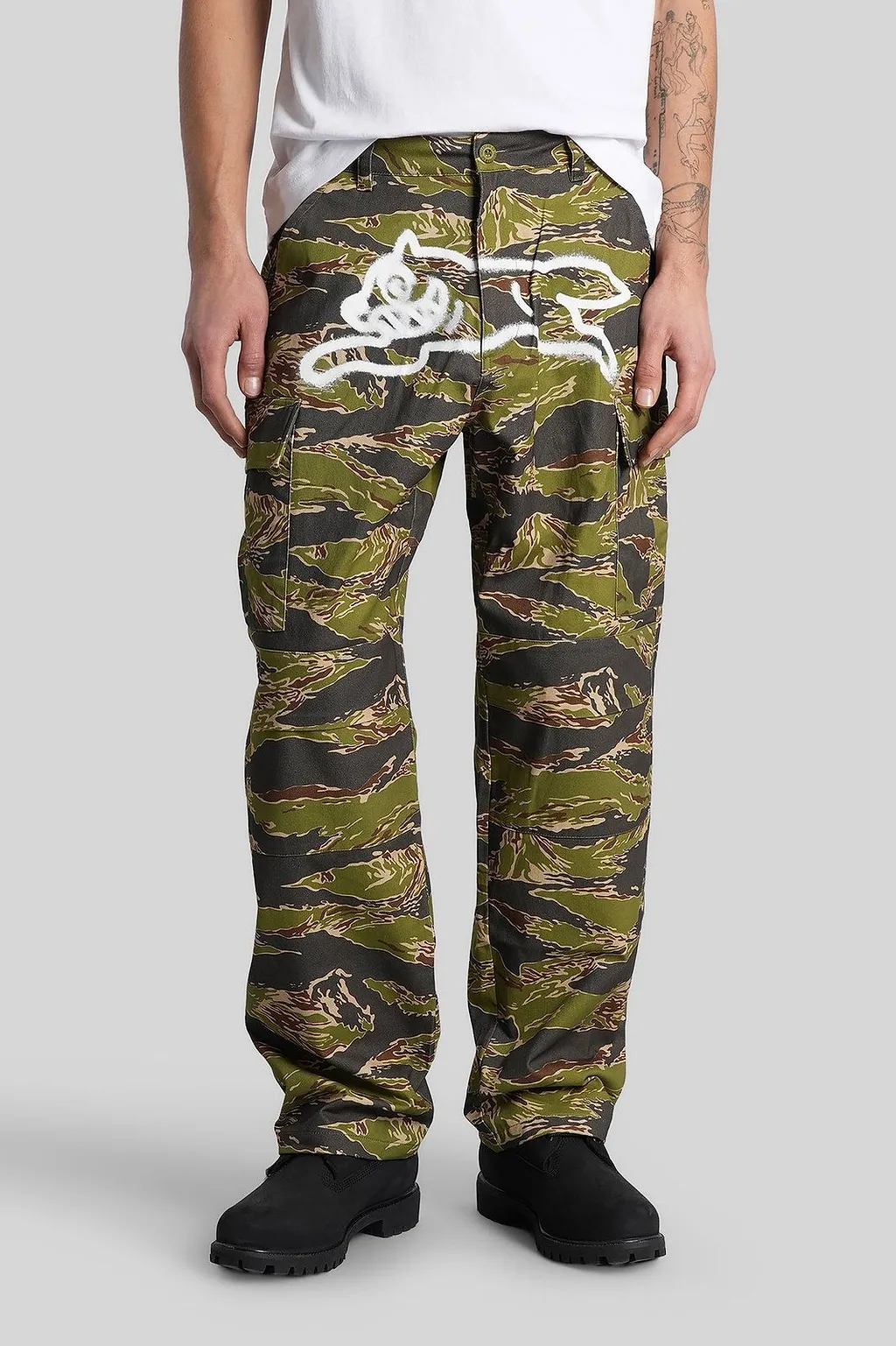 Icecream Logo Print Patch Pocket Trousers