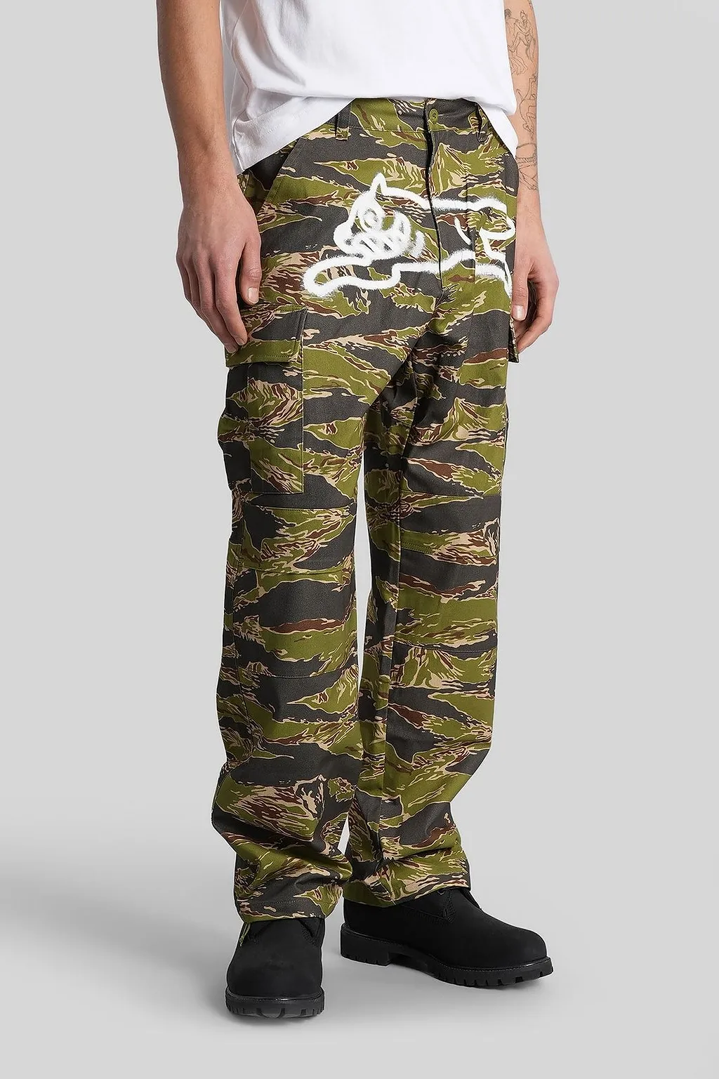 Icecream Logo Print Patch Pocket Trousers