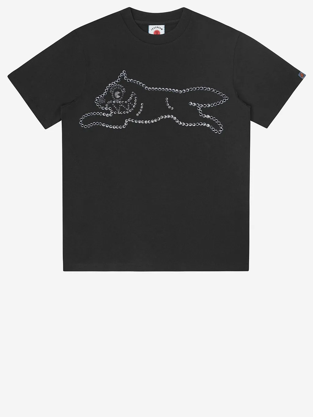 Icecream Running Dog Crystal T-Shirt