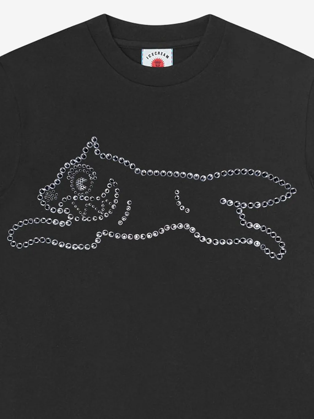 Icecream Running Dog Crystal T-Shirt