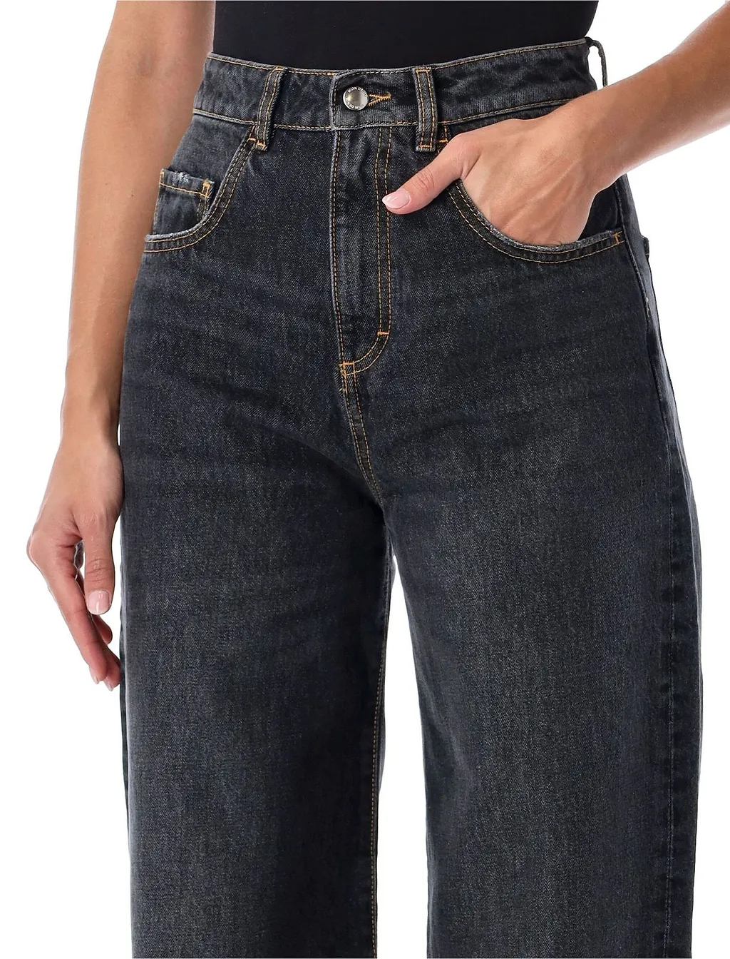 Icon Denim Poppy High-Rise Wide-Leg Jeans