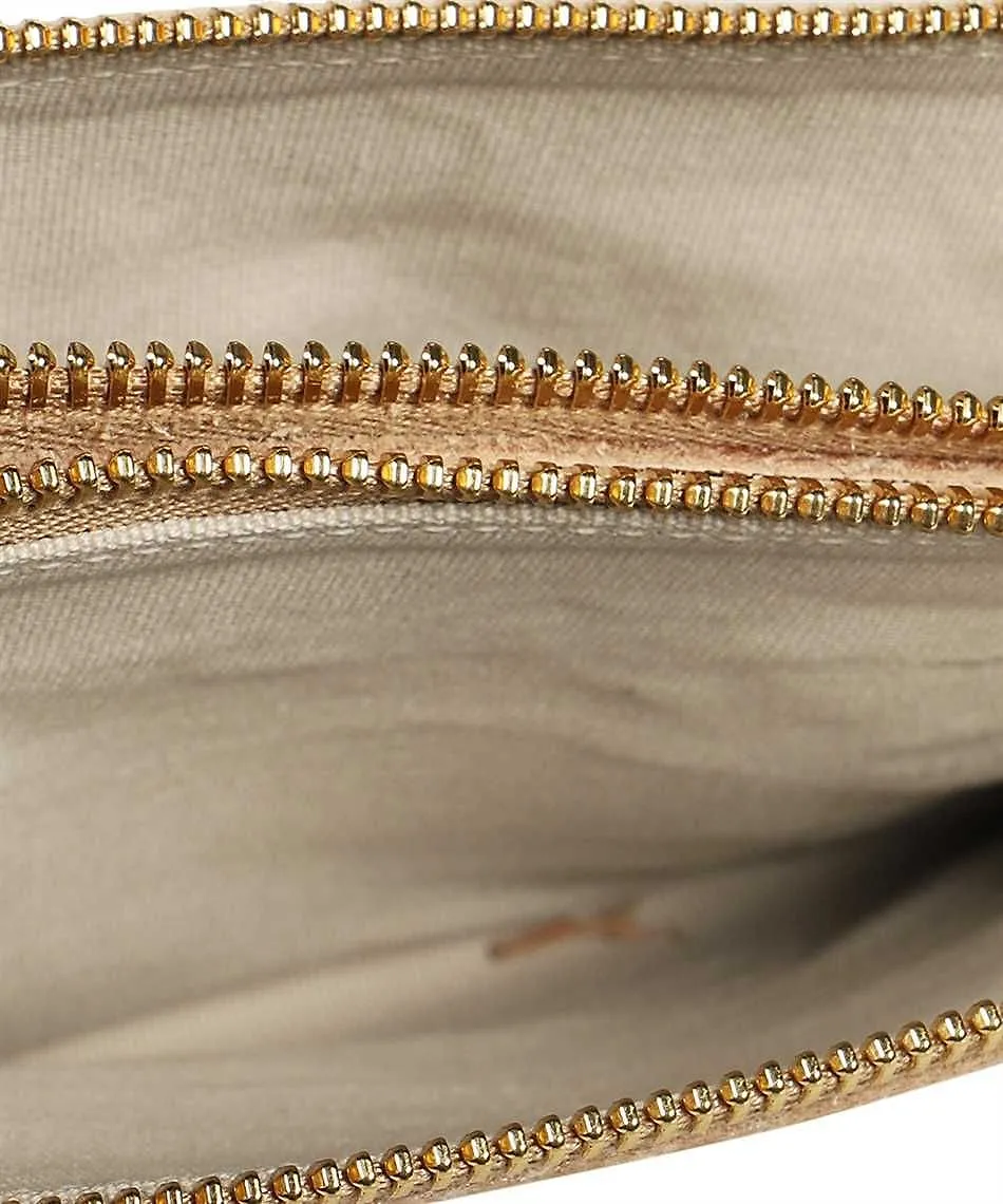 Il Bisonte Double-Zip Leather Clutch Bag