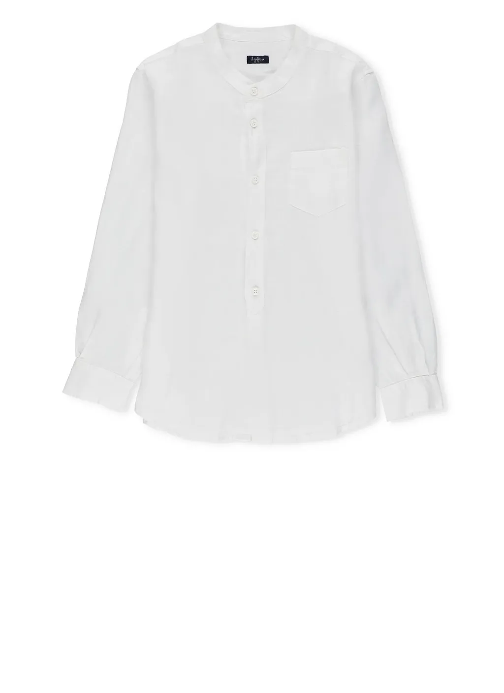 Il Gufo Band-Collar Buttoned Shirt