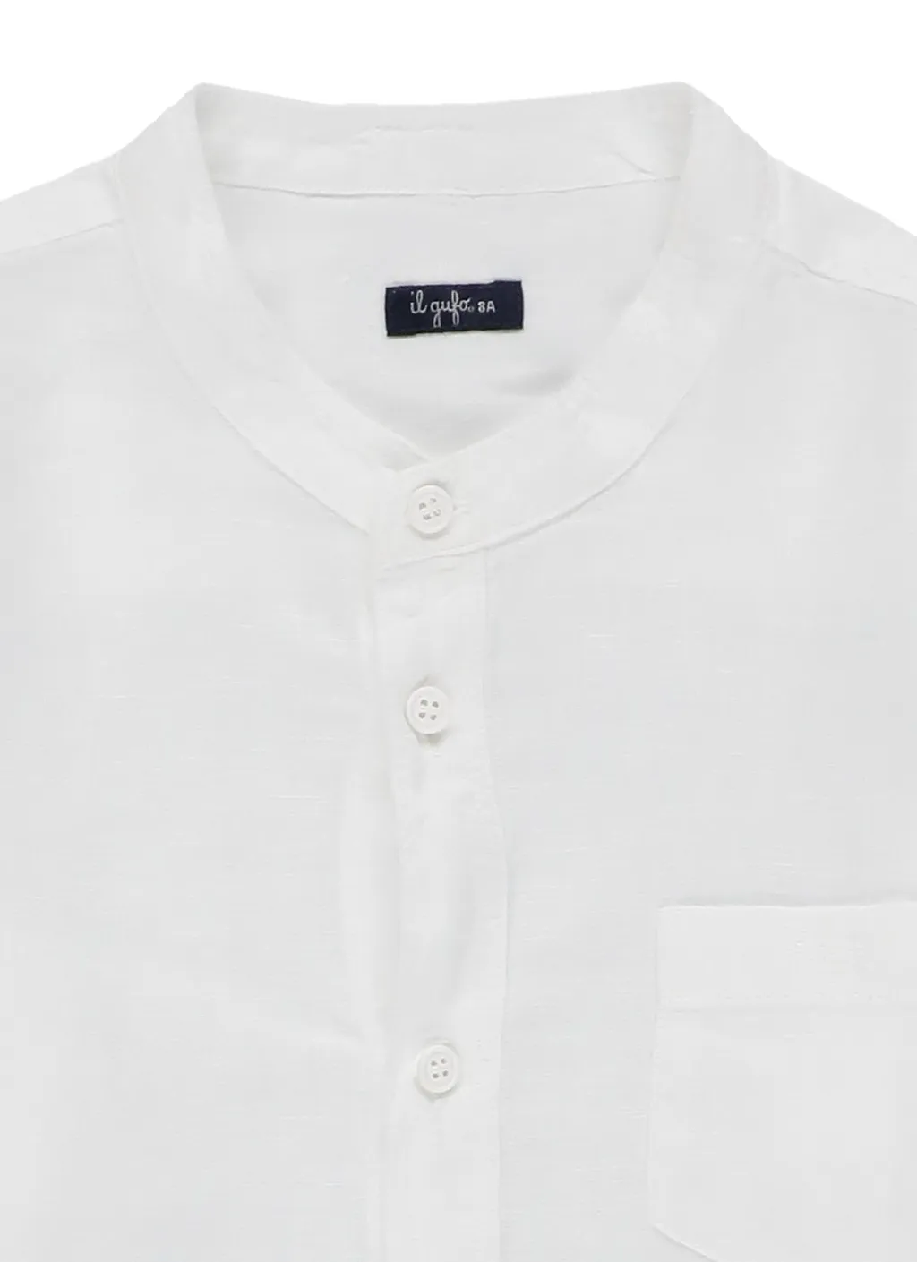 Il Gufo Band-Collar Buttoned Shirt