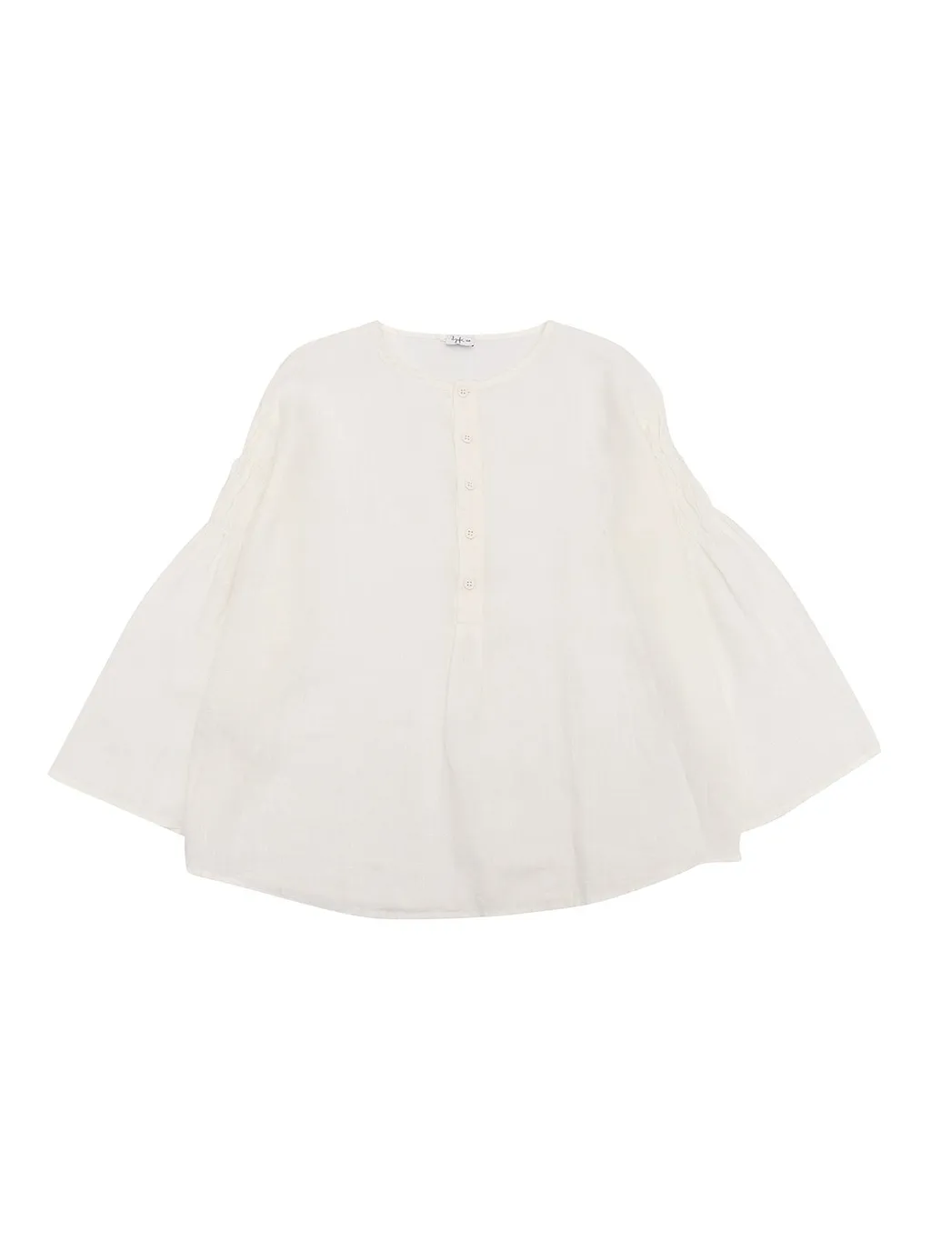 Il Gufo Bell-Sleeve Crewneck Blouse