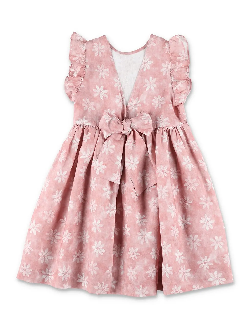 Il Gufo Bow Detailed Floral Dress