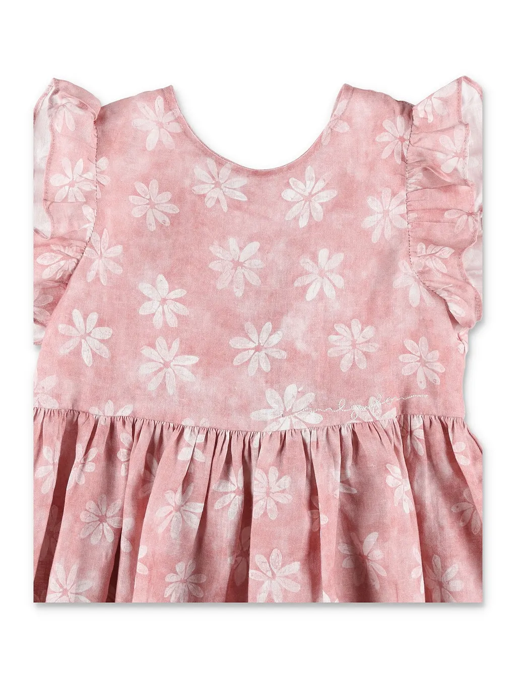 Il Gufo Bow Detailed Floral Dress