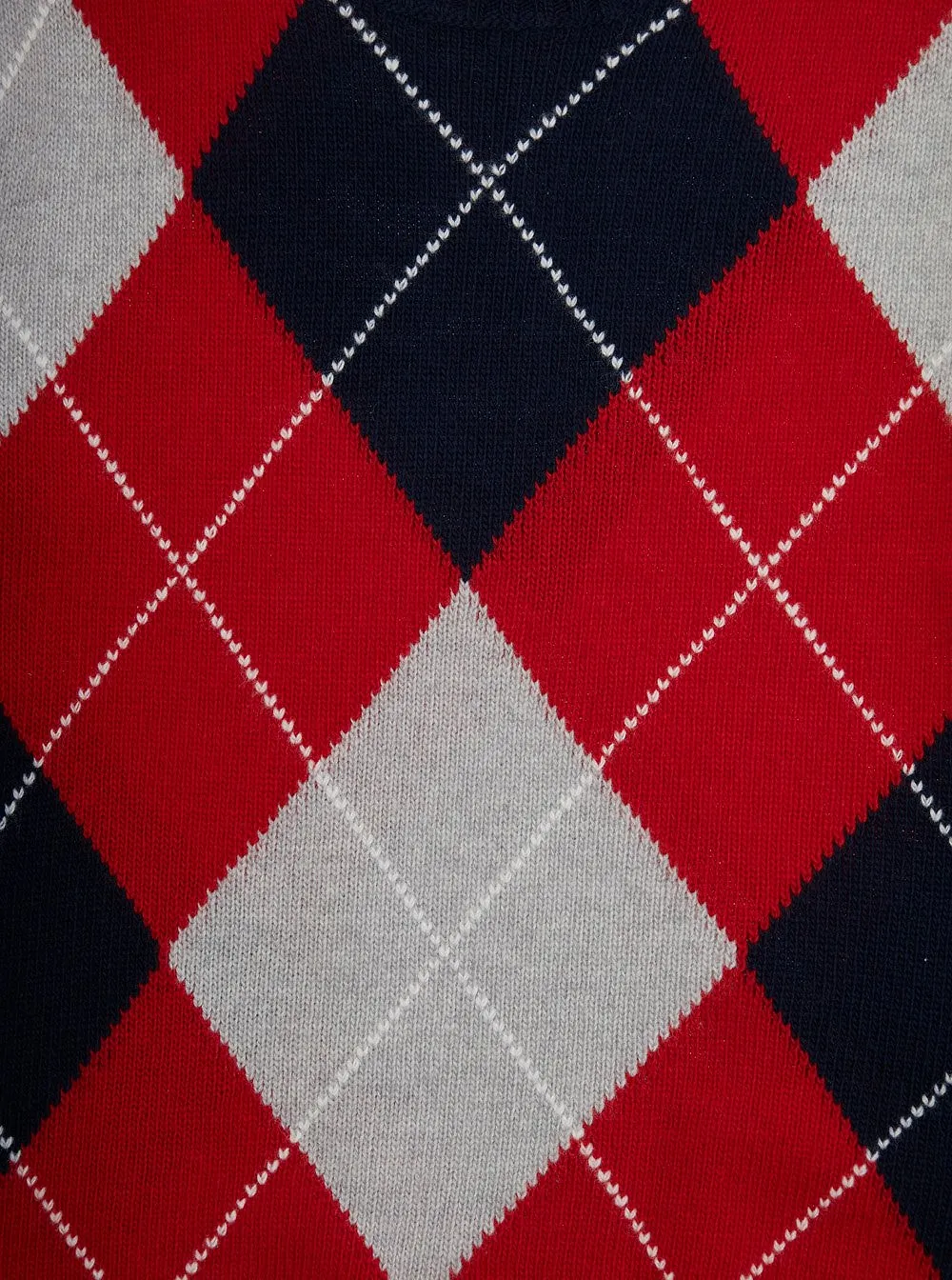 Il Gufo Diamond Pattern Crewneck Jumper