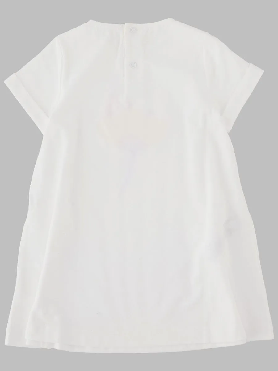 Il Gufo Flower Print Short Dress