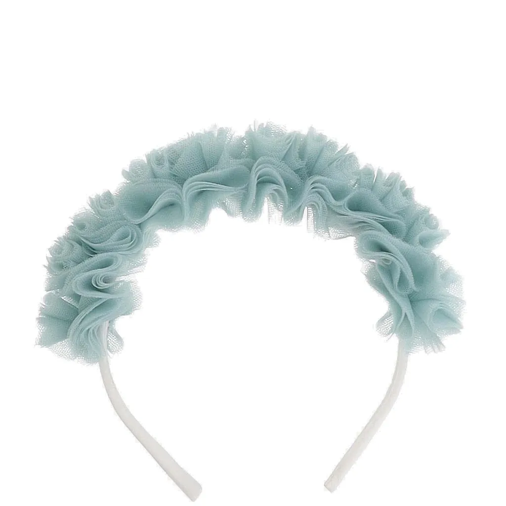 Il Gufo Ruffled Tulle Headband