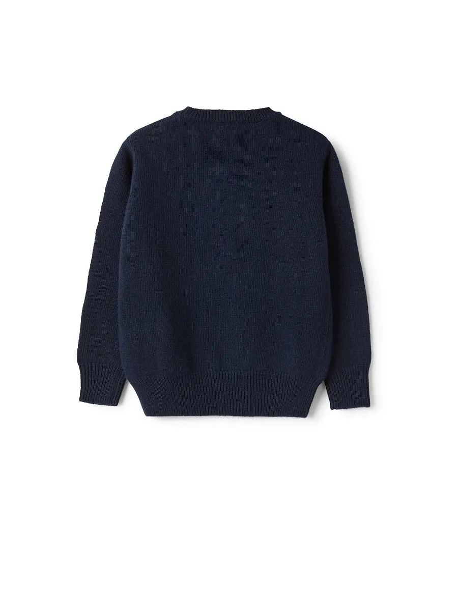 Il Gufo Snowman Knit Pullover