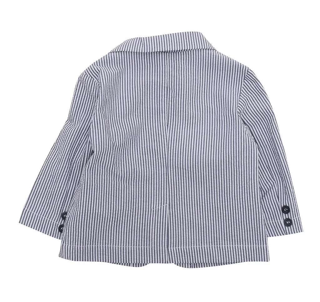 Il Gufo Striped Single-Breasted Blazer