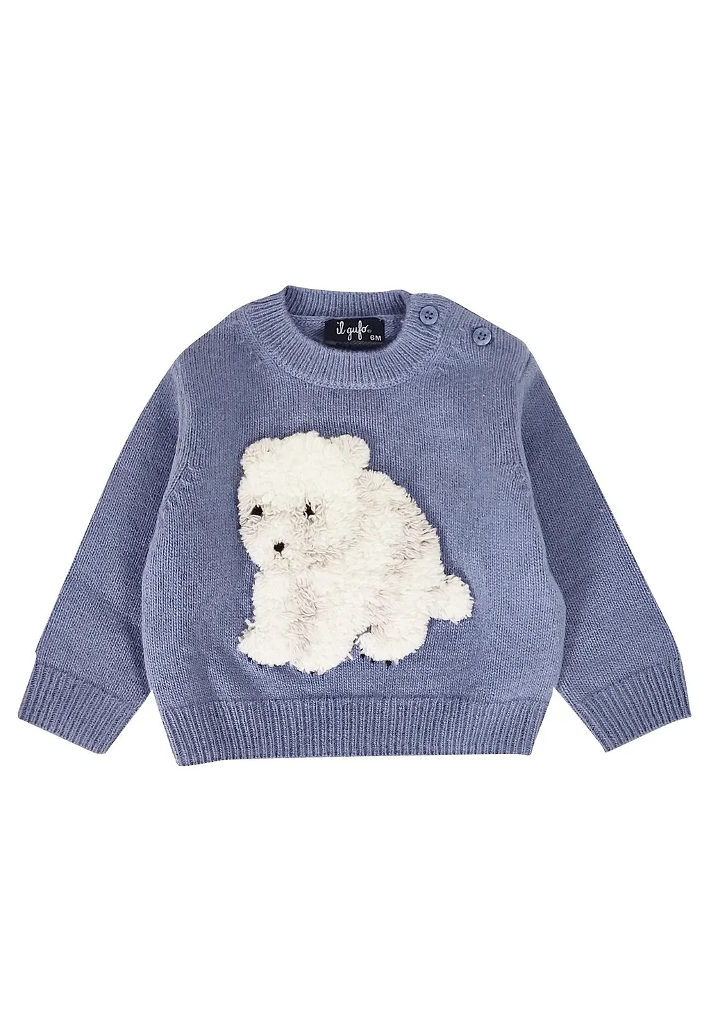 Il Gufo Teddy Bear Patch Crewneck Jumper