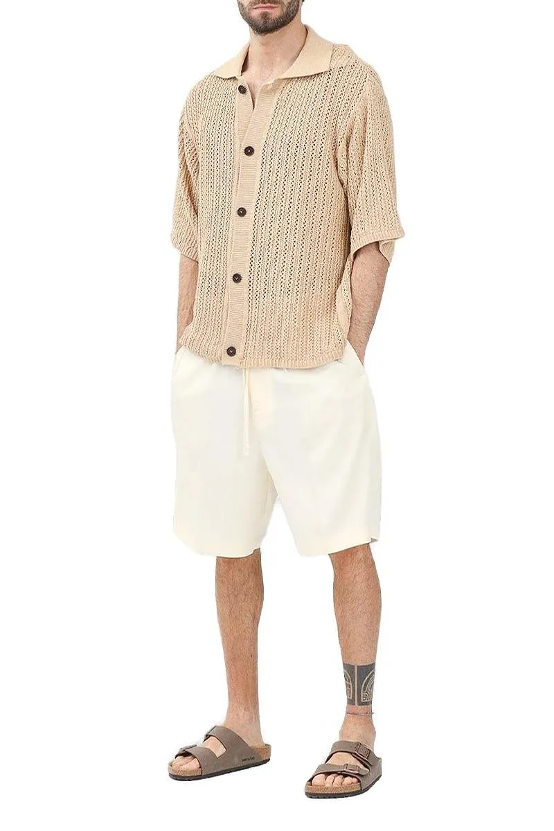 Drawstring Elasticated Waistband Shorts