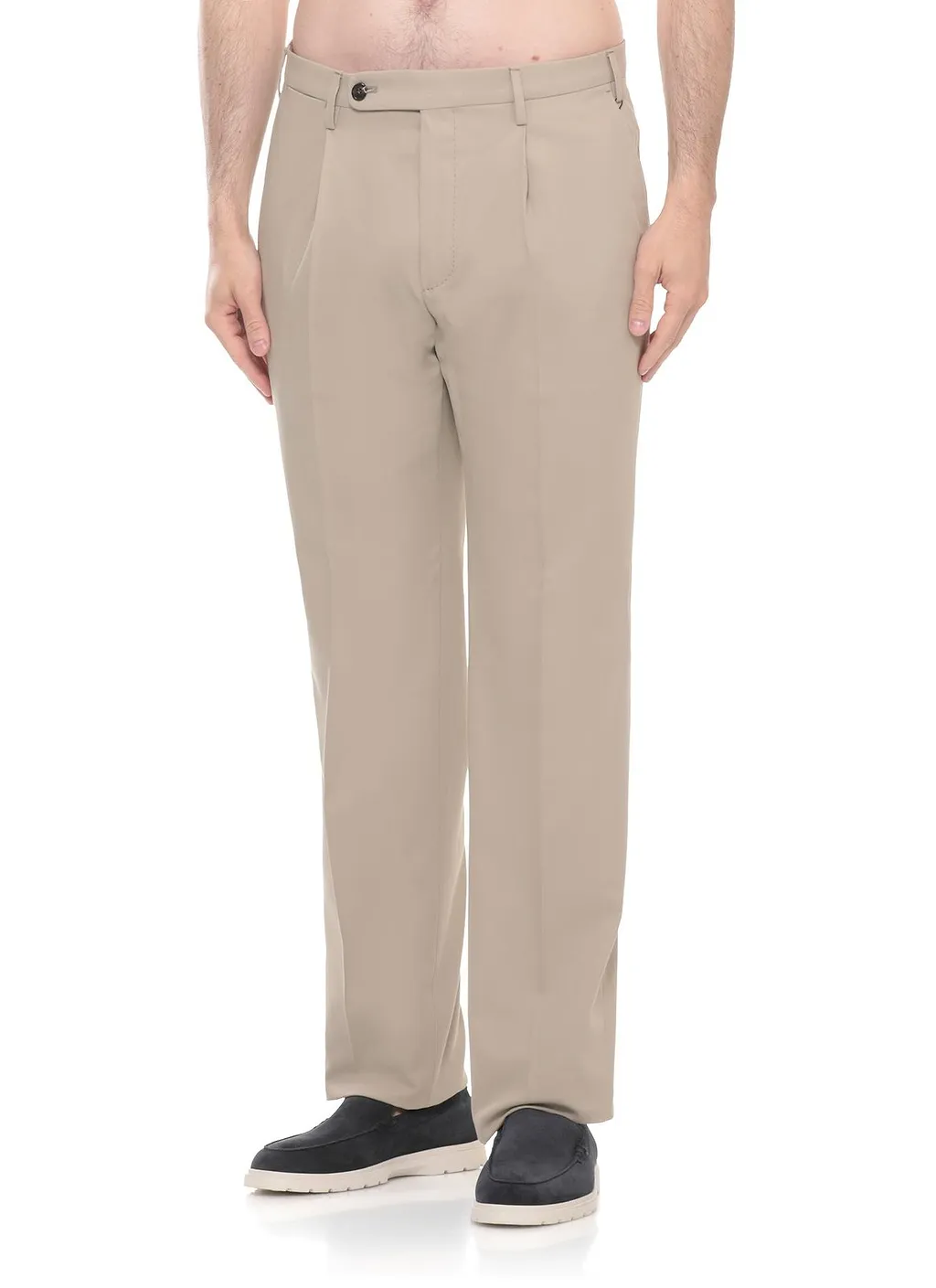 Incotex Pleated Cotton Pants