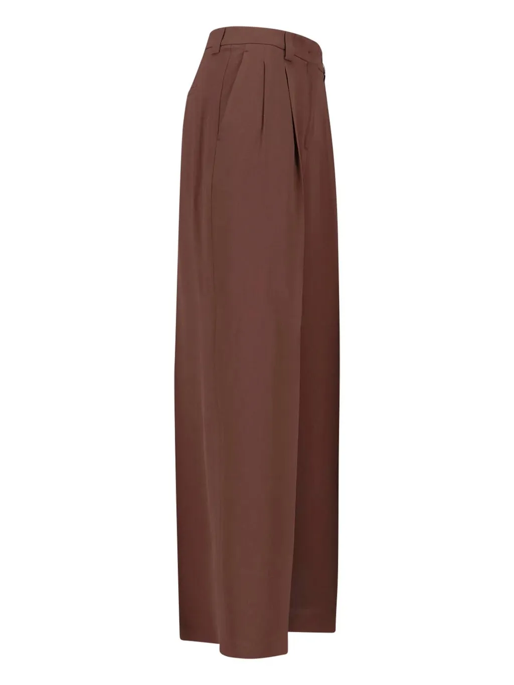 Pleated Straight-Leg Pants