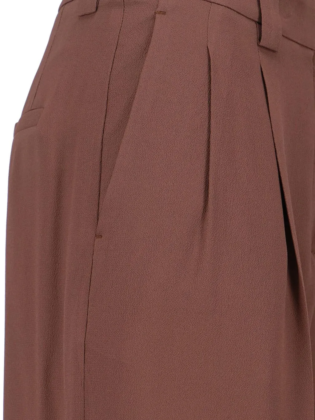 Pleated Straight-Leg Pants