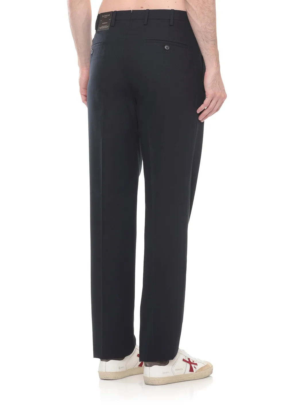 Pleated Straight-Leg Pants