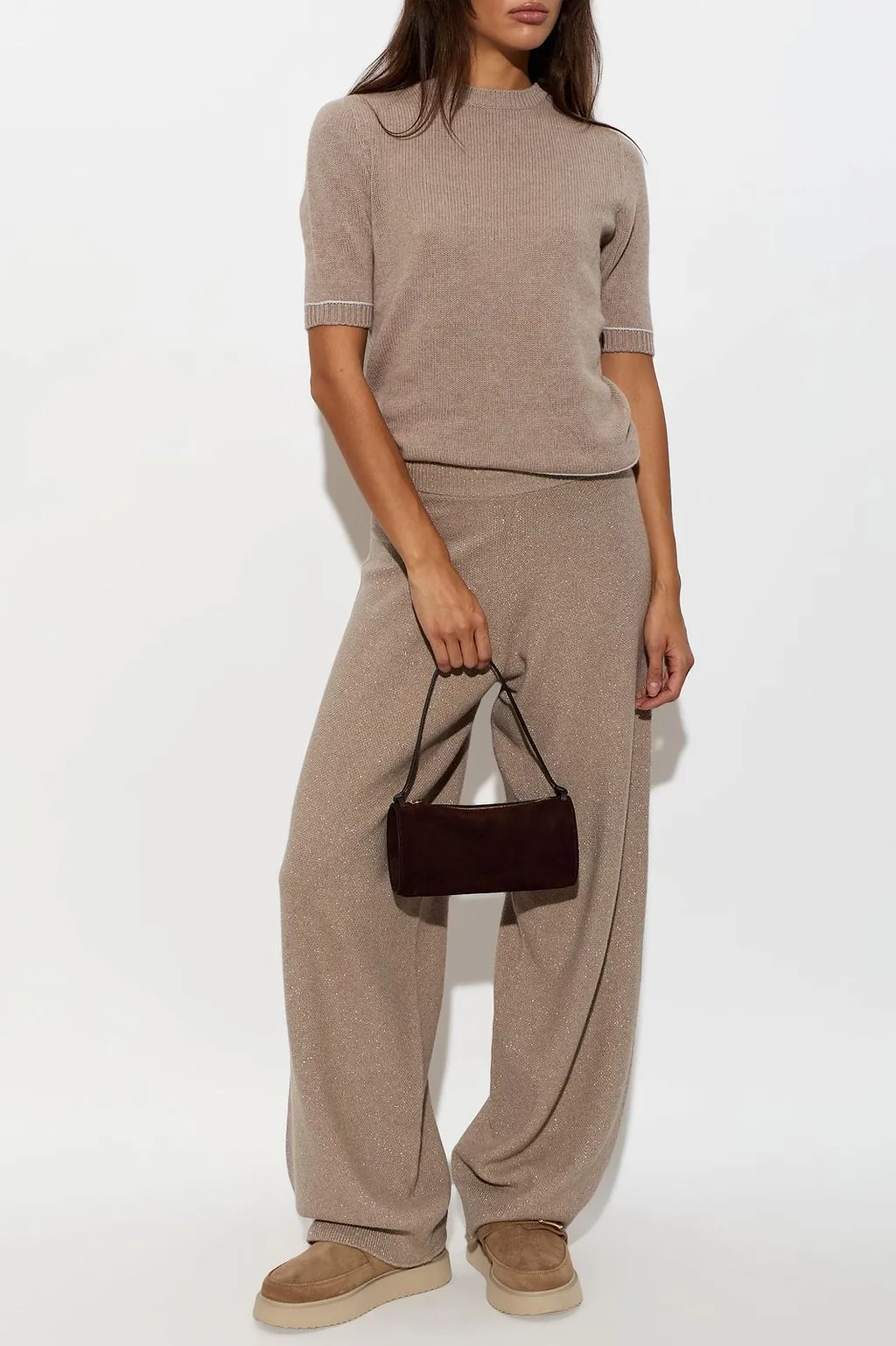 Inuikii Buckled Shearling Flat Mules