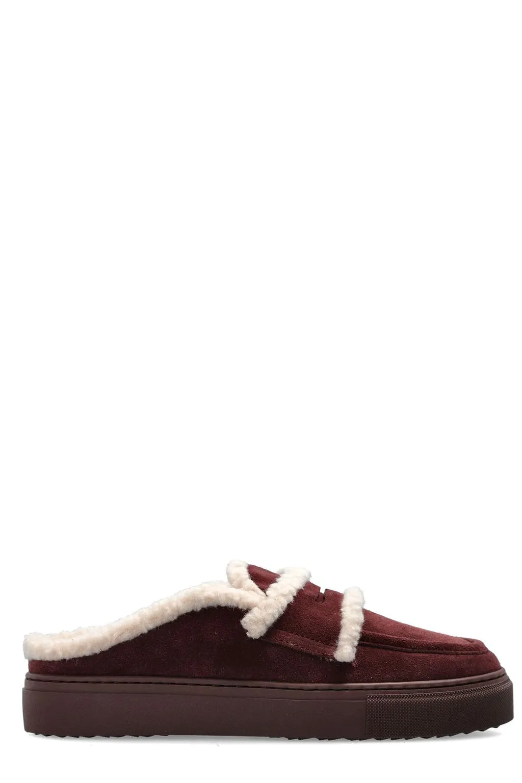 Inuikii Shearling Strap Flat Mules