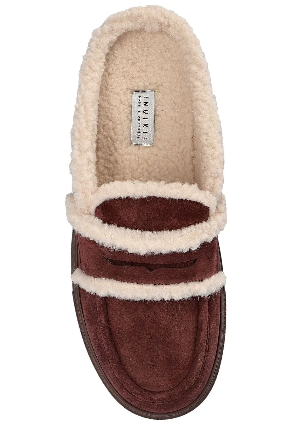 Inuikii Shearling Strap Flat Mules