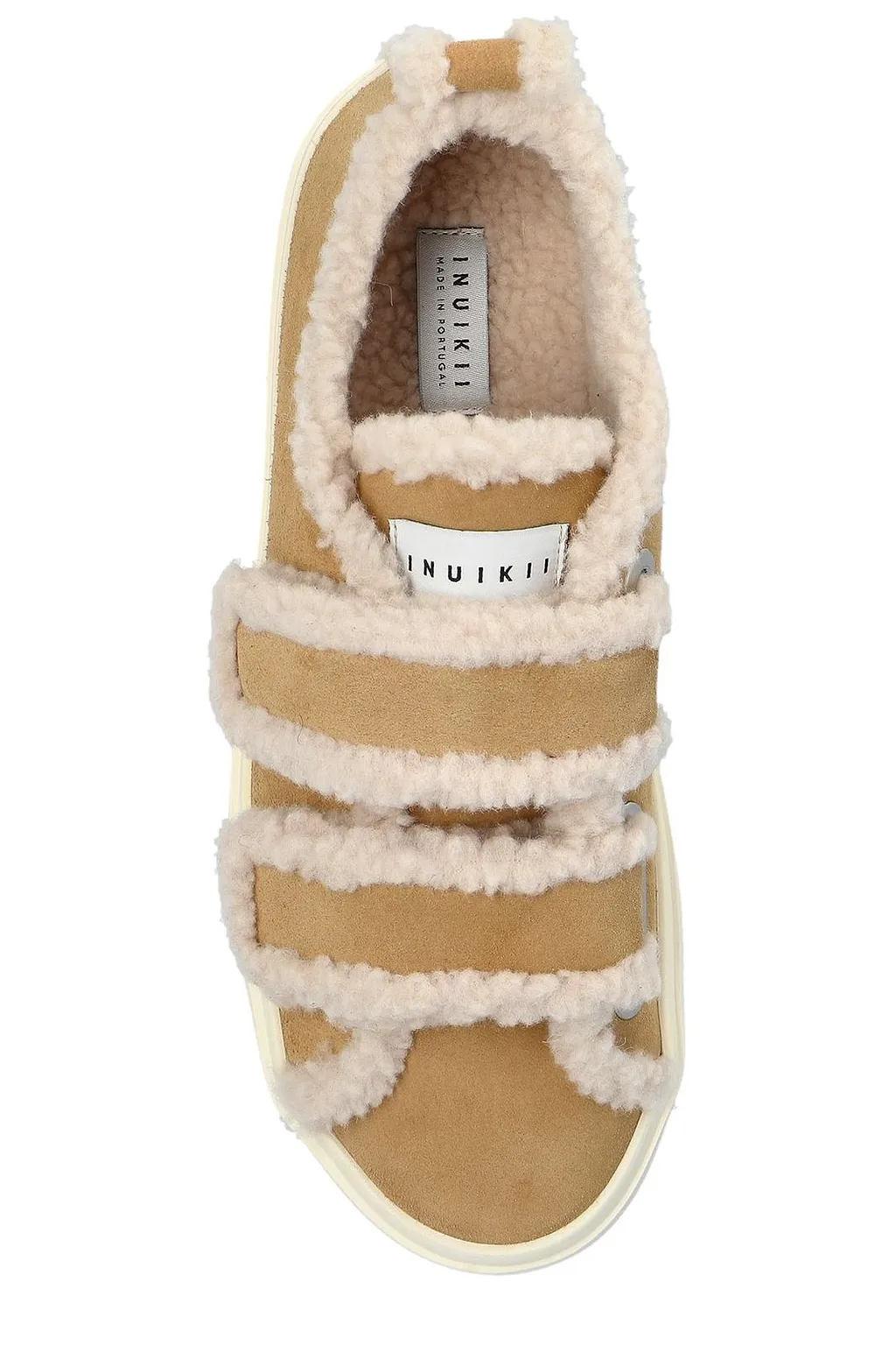 Inuikii Shearling-Trimmed Low-Top Sneakers