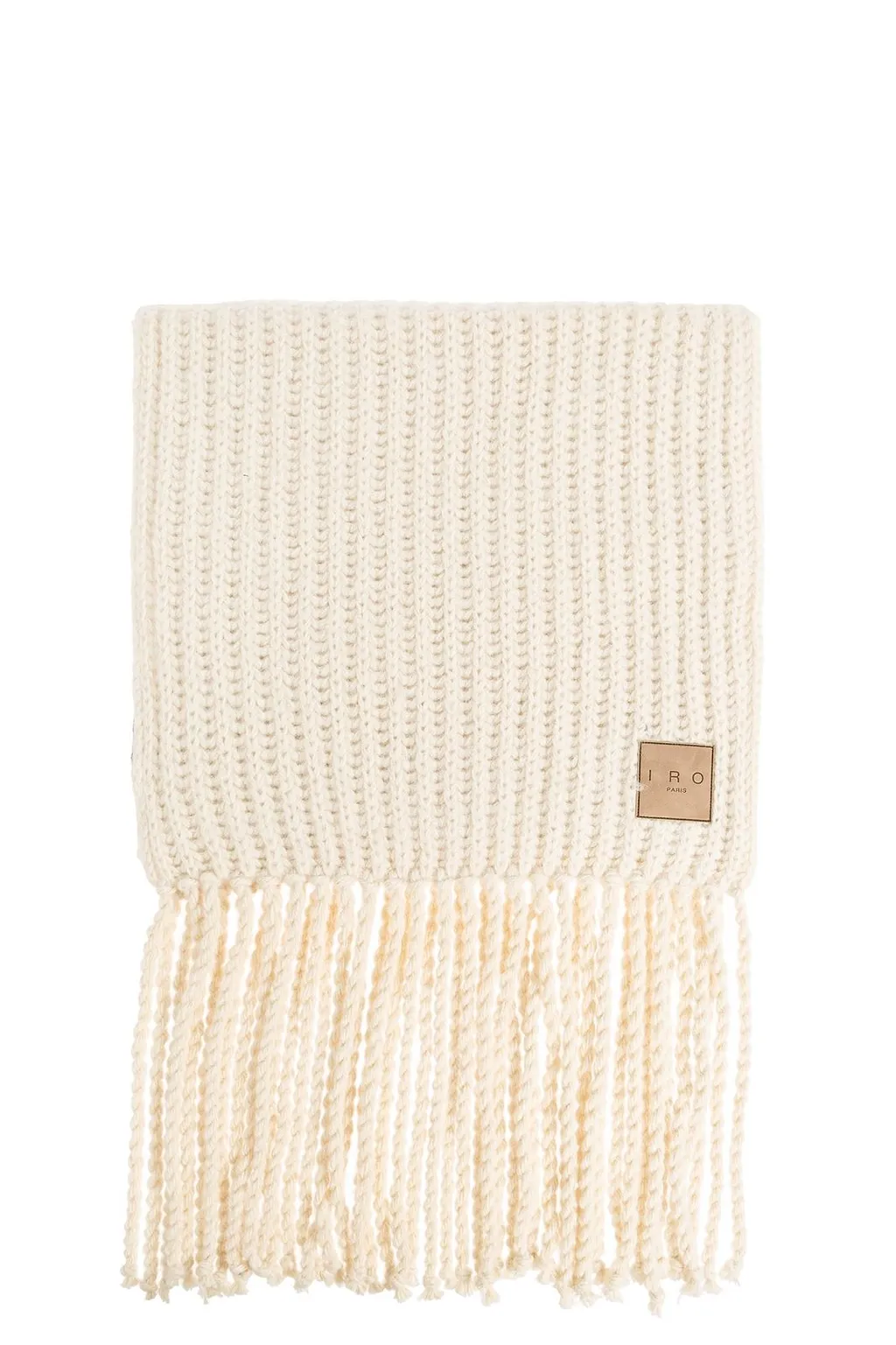 Iro Logo Patch Fluffy Scarf