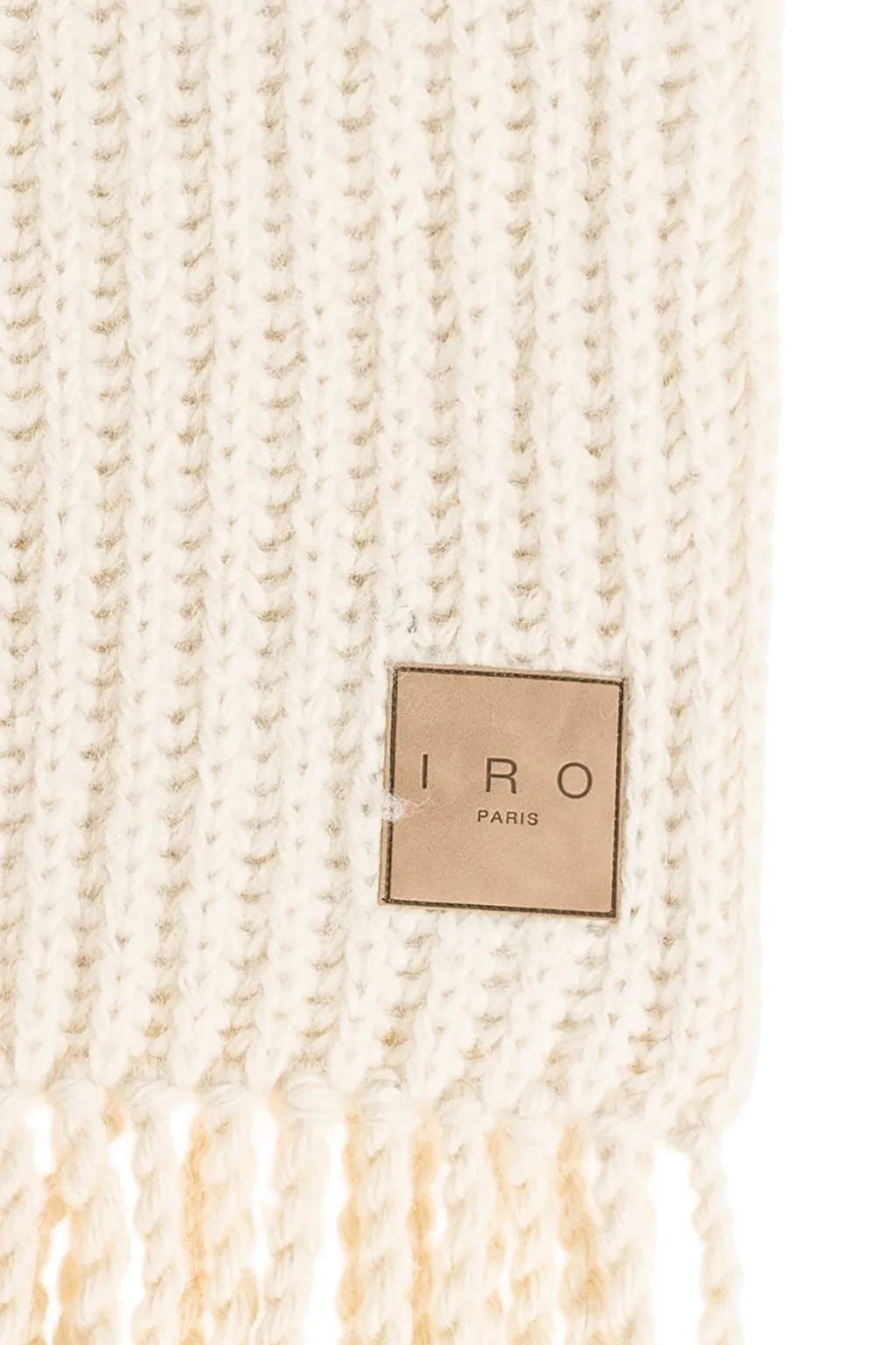 Iro Logo Patch Fluffy Scarf