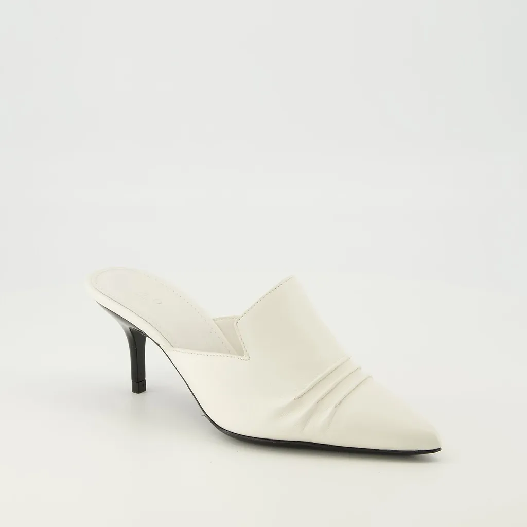 Iro Plissee Pleated Pointed-Toe Mules