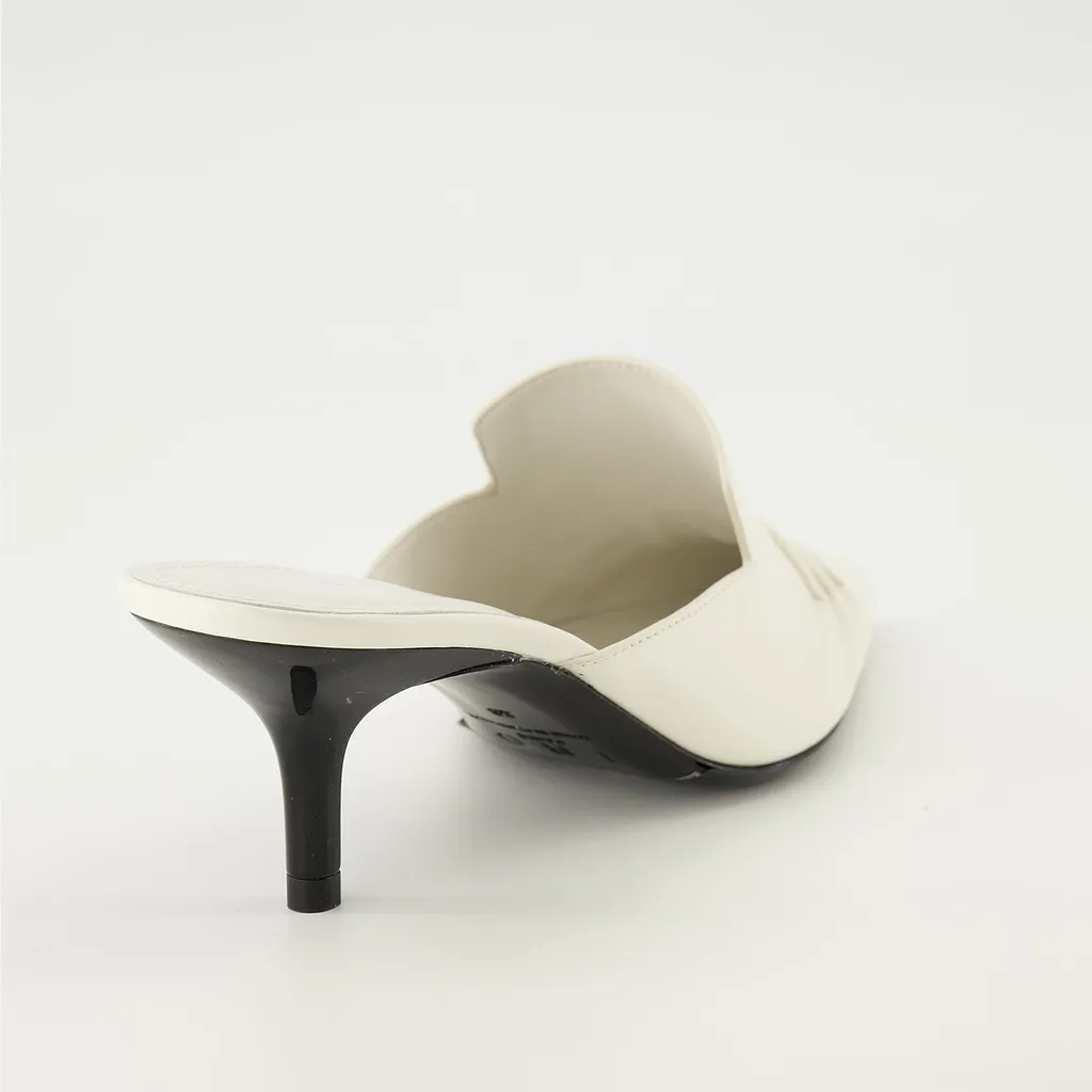 Iro Plissee Pleated Pointed-Toe Mules