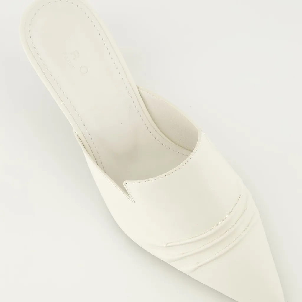 Iro Plissee Pleated Pointed-Toe Mules