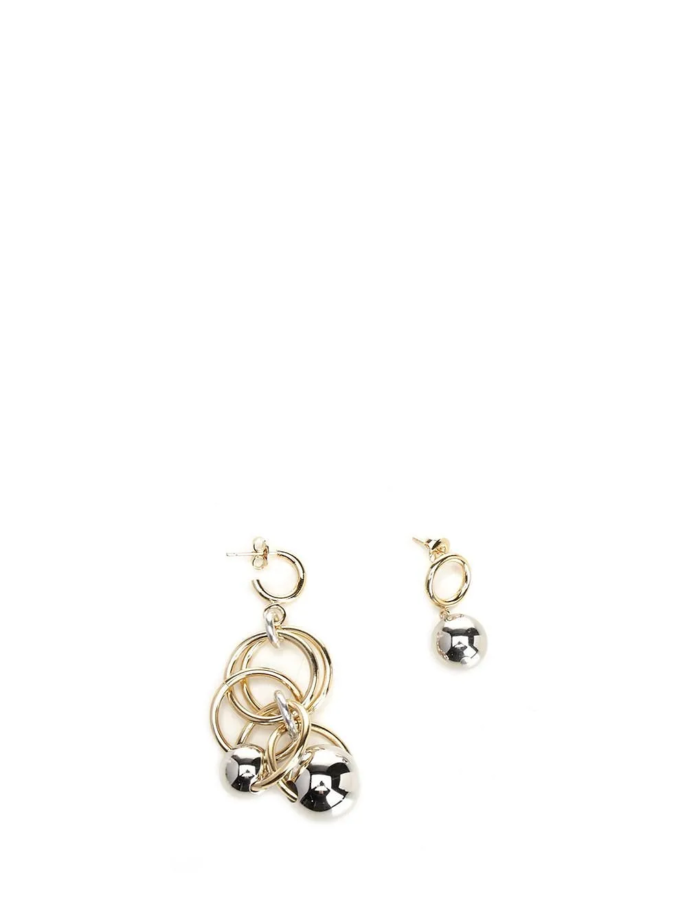 Isabel Marant Asymmetric Sphere Drop Earrings