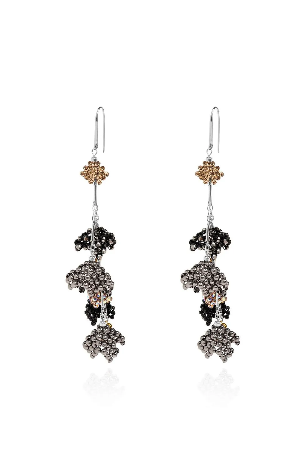 Isabel Marant Beaded Crystal Drop Earrings