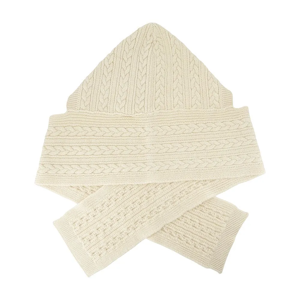 Isabel Marant Cable Knitted Hooded Scarf